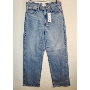 Daze Women's High Rise Straight Wide Leg Denim Jeans Size 30